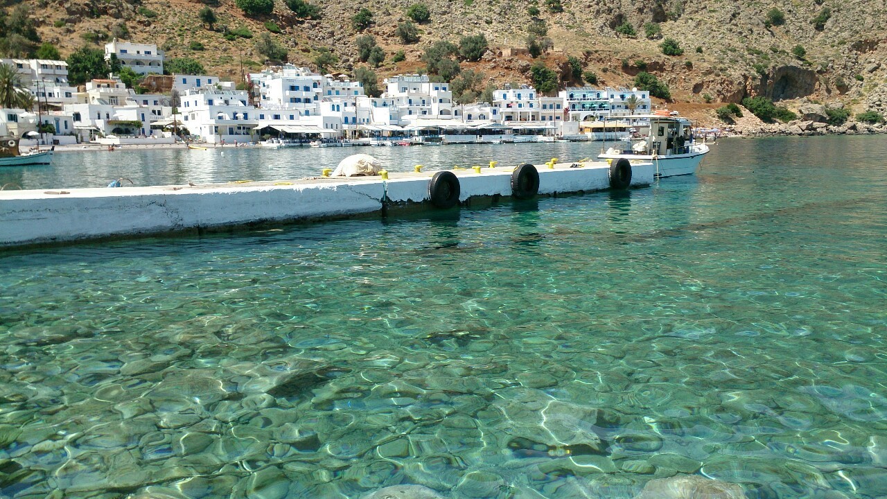 Loutro, Crete.  Only accessible by boat or foot via a slightly treacherous E4 coastal