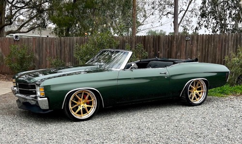  More fun without a top. Doug’s pro-touring 1971 Chevrolet Chevelle convertible is powered by 