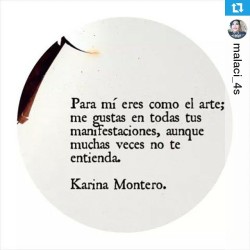 m2karina:Tanto así. &lt;3 #Repost @malaci_4s ・・・ #KarinaMontero #somosletras