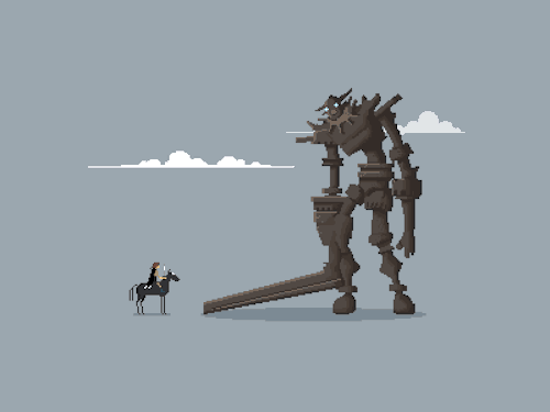 theomeganerd:  Pixels of the Colossus by Michael B. Myers Jr