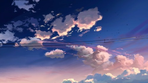 ghibli-collector:The Heavens - Art from Makoto Shinkai’s 5 Centimeters Per Second (2