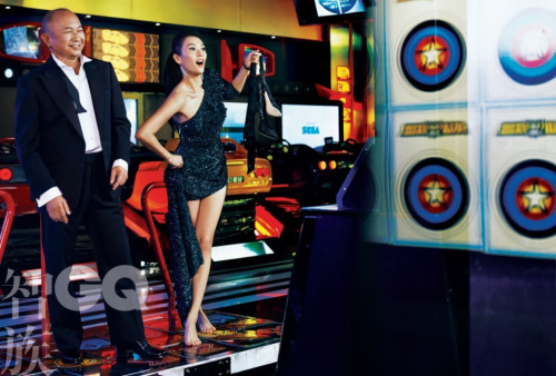 Zhang Ziyi with John Woo in GQ November 2014 issue  The super Chinese film duo; movie director John 