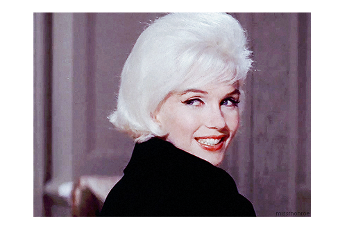 missrnonroe: Screen test for the film, Something’s Got To Give, 1962.