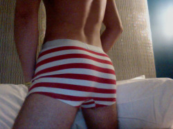 erik-withak:  Candy cane underwear for Christmas.