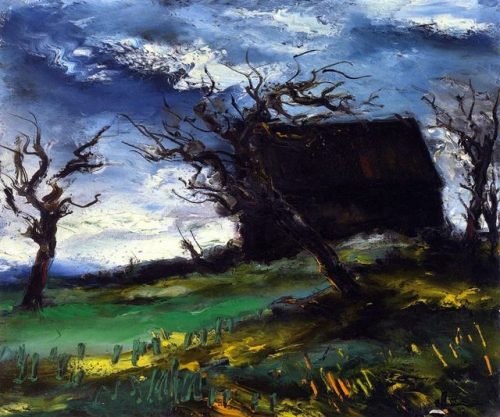 Maurice De Vlaminck (French, 1876–1958, b. Paris, France)  - Paysage  Paintings: Oil on Canvas