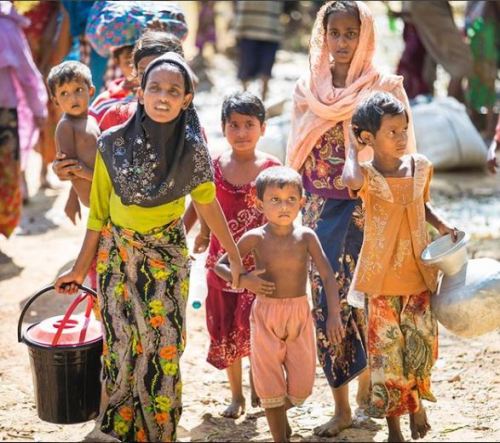 More than half a million Rohingya people have fled from Myanmar into neighboring Bangladesh in recen