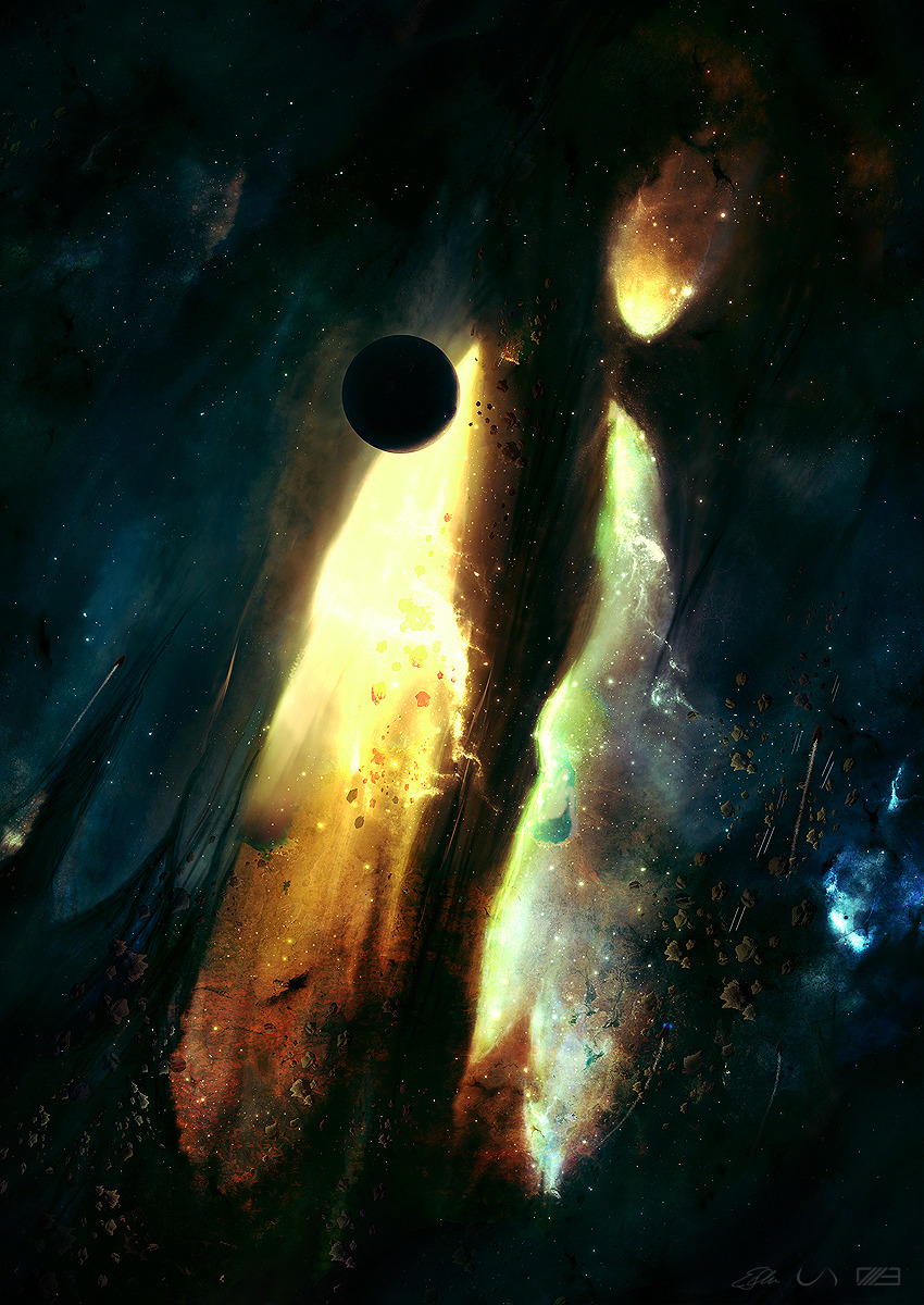 thecyberwolf:  Space Art by Erik Schumacher Deviant Art - Website 