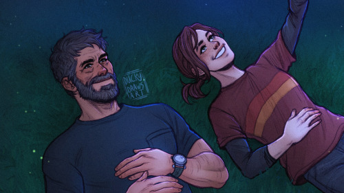 ding-dong-the-bitch-is-dead:duckydrawsart:Joel and Ellie for my trade with @lamialee @esamastation @