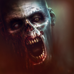 infectedbycolors:  Zombie by dloliver