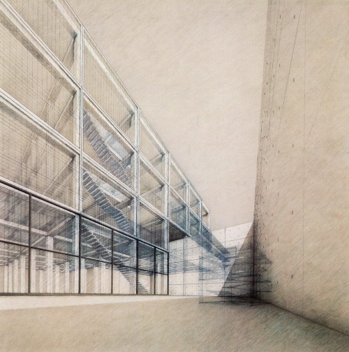 drawingarchitecture: Wiel Arets Architects, Academy of Art & Architecture. 