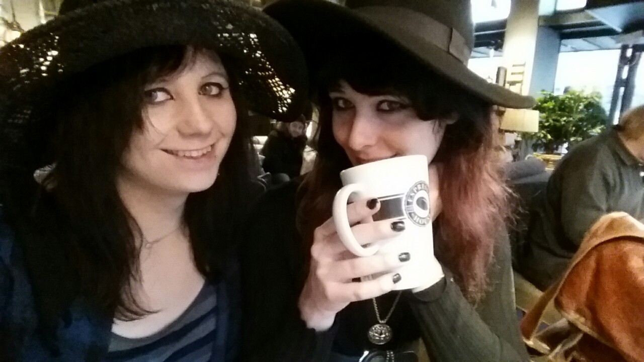 thevelveteendork:  Coffee house in Sweden with my wonderful @transpolarized ❤❤