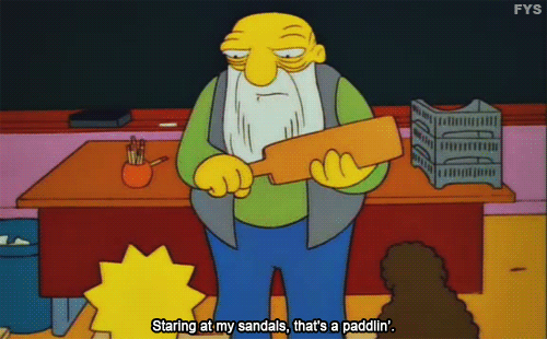 fyspringfield:  Not following this blog, that’s a paddlin’.