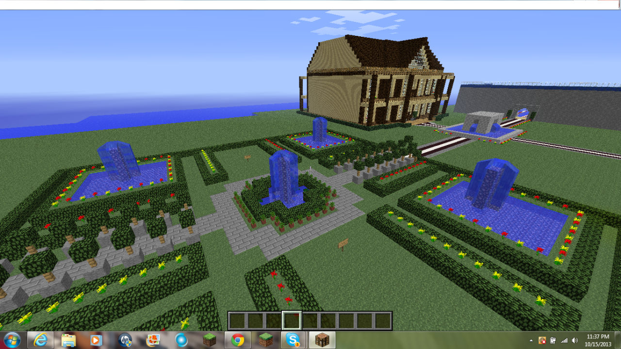 My new garden area called Kensington Gardens. On the left, the path continues and