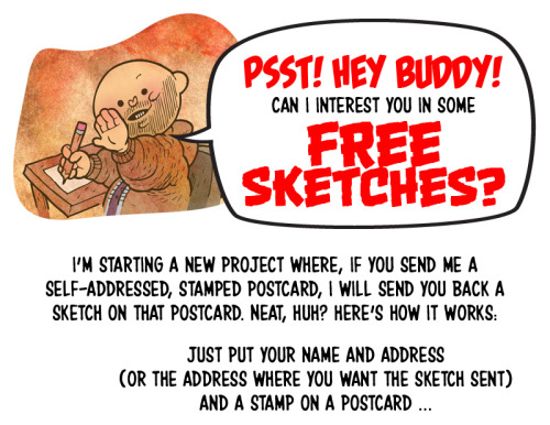 bigredrobot: calamityjonsaveus: FREE SKETCHES! I’ve had this project in mind for a while now, 