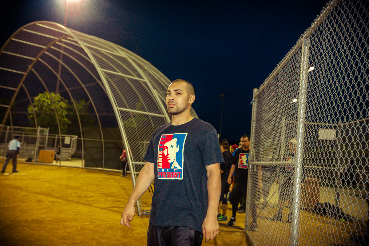 therealjamesdeen:  Is there a softball team that we sponsor that wears James Deen