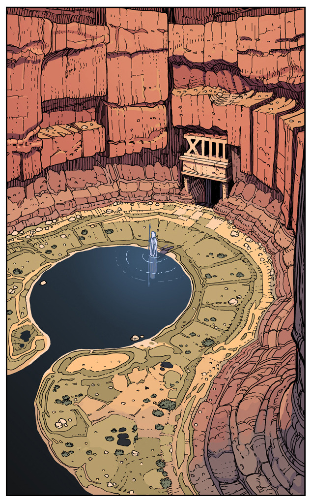 synthezoide:  Preview panel for the third part of A Land called Tarot. 