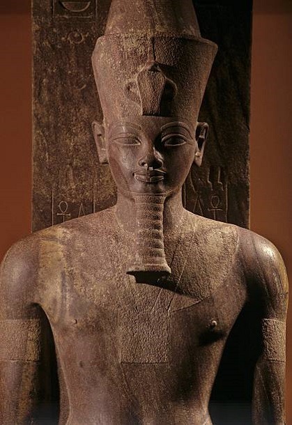 Statue of Amenhotep III as AtumQuartzite statue of Amenhotep III as the god Atum. New Kingdom, 18th 
