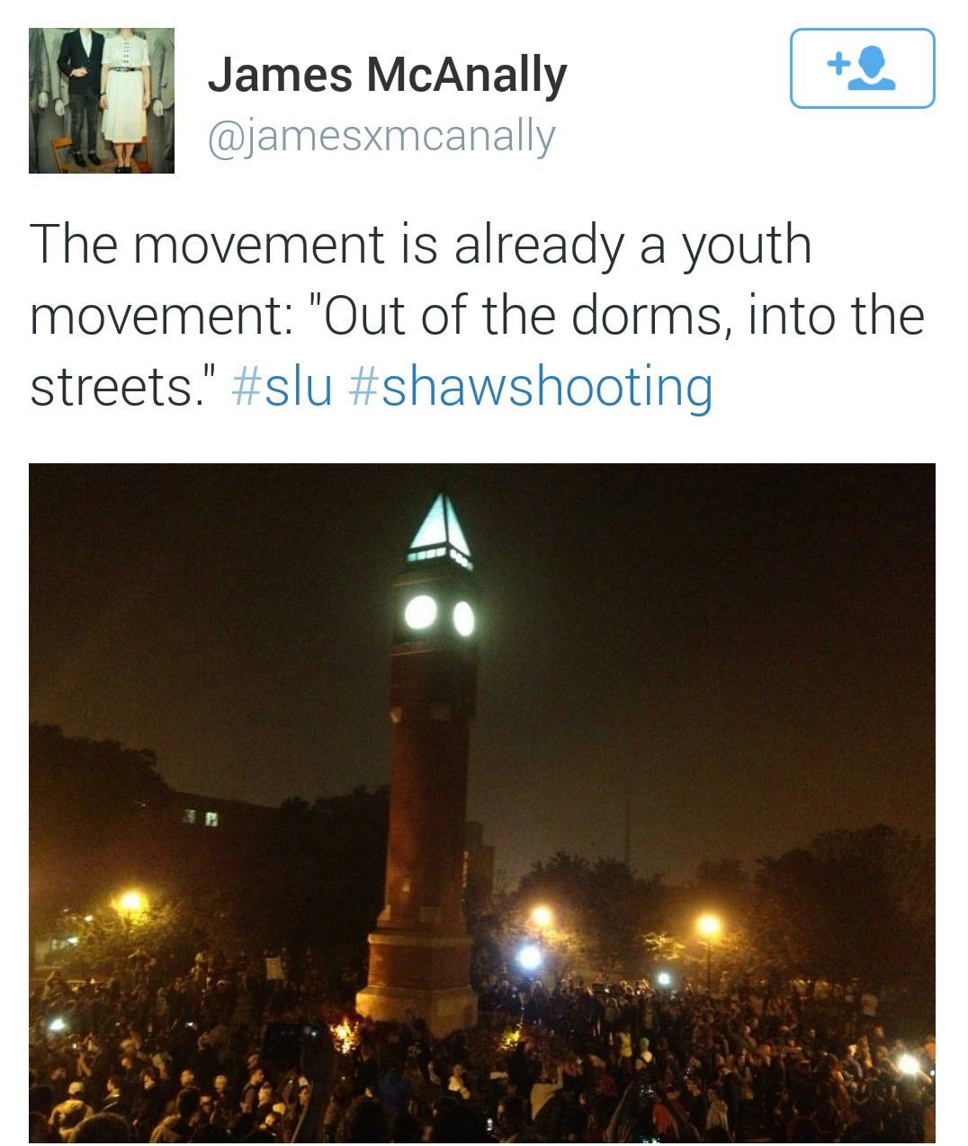 socialjusticekoolaid:   Happening Now (10.13.14): Thousands of students from SLU