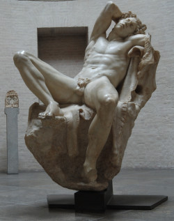 beatusmusicus:   Barberini’s Faun  The sculpture dates back to around 220 BC. It had already been stolen from Greece in Roman times and taken to Italy. It was found in Rome in 1624. Ludwig I acquired it for the Glyptothek, a museum in Munich, Germany,