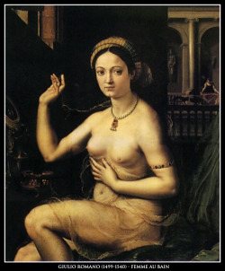 adhemarpo:  Giulio Romano (1499-1540) - Femme au bain
