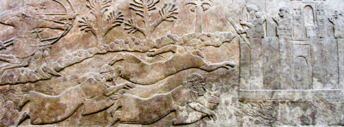 Stone panel from the North-West Palace of Ashurnasirpal, Nimrud (ancient Kalhu), northern Iraq 
