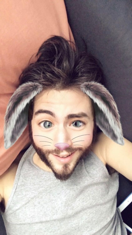 straight-off-the-deep-end:  Having way too much fun with snap filters.