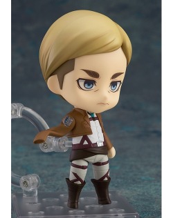 fuku-shuu:  Today Good Smile Company revealed the additional jacket piece showcasing Nendoroid Erwin post-Clash of the Titans arc (With just one arm).More images of the Nendo can be found here, and additional details here!More SnK Merchandise || General