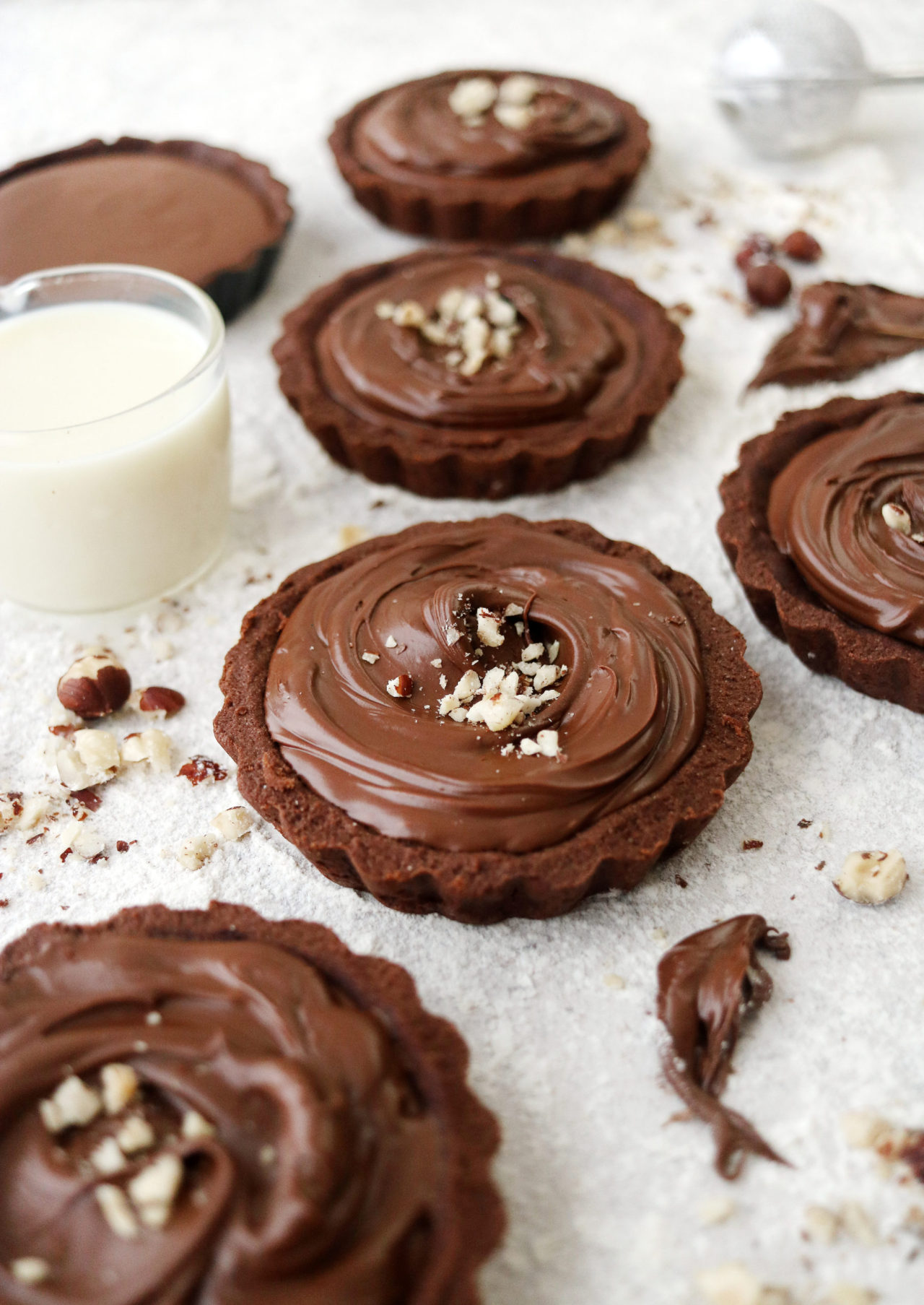 Vegan Nutella Tartlet #dessert#vegan#tarts#nutella#chocolate#sweets#comfort food#recipe#nuts