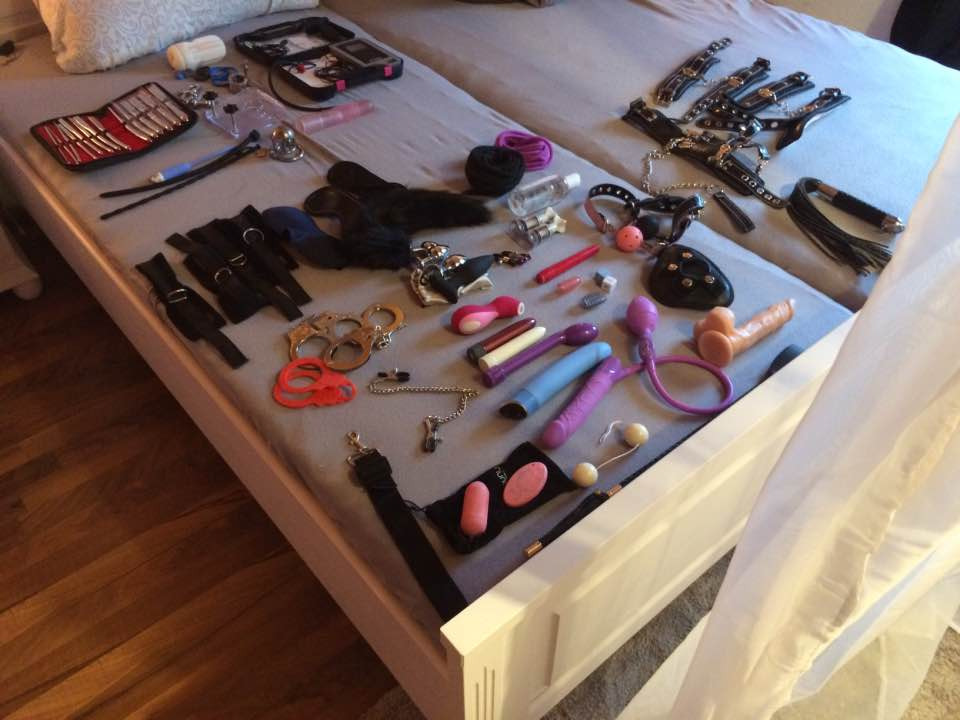 lockedbysexyyoungmistress:  Toys I told my husband to surch about all our toys today,
