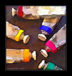 FotoSketcher - paint tubes by FotoSketcher on Flickr.