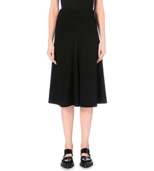 High-rise flare skirt