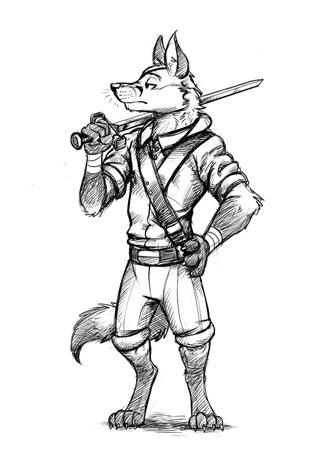 jack-the-lion:  temiree:  This crosshatching + sketching style is pretty fun! I gave