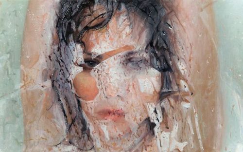 artchipel:  Curator’s Monday 155 - Artist on Tumblr Alyssa Monks | on Tumblr (b.1977, USA) Brooklyn-based artist Alyssa Monks is a figurative painter, blurring the line between abstraction and realism. “Using filters such as glass, vinyl, water, and