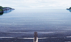 flameshe:  What I was feeling in the shining sea was the story that melted into the sea. The story of the Sea God. The Sea God came to love Ojoshi-sama, even though she was a sacrifice, and things became painful. The fact that before Ojoshi-sama became