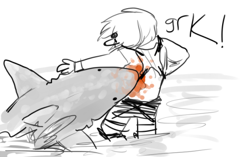 sprinkledsin:I DrEW THIS DURNING SHARK WEEK AND foRGoT ABOUT IT omFG I HATE MYSELF