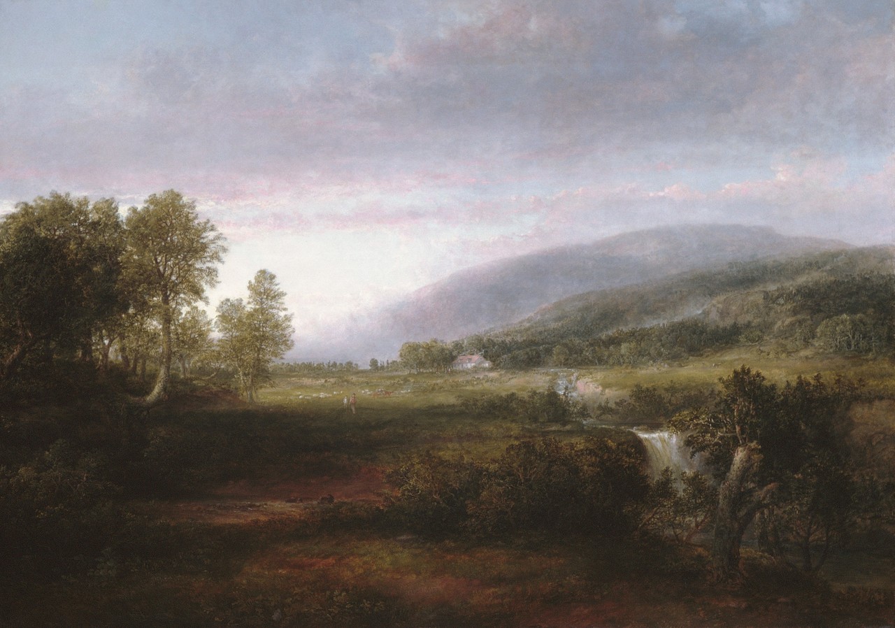 art on canvas — Spring Landscape, Thomas Doughty, circa 1853–56...