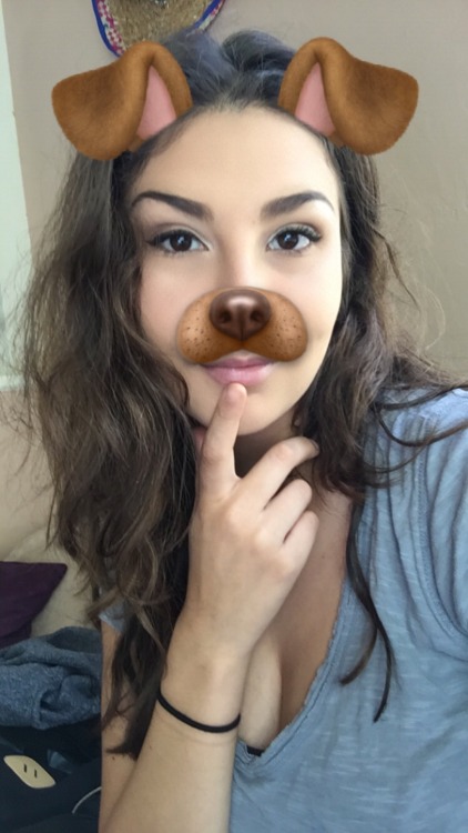 the dog filter makes me feel pretty