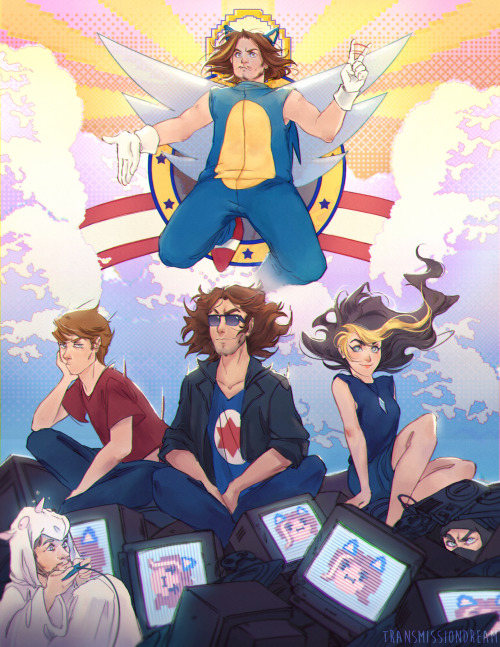 “Our Lord and Savior EgoSonic”Here’s the piece I made for the EgoSonic artbook hosted by @fyea