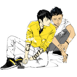 Cassandrajp:  Due To Popular Demand, I Drew Up Some Alec And Magnus To Put On My