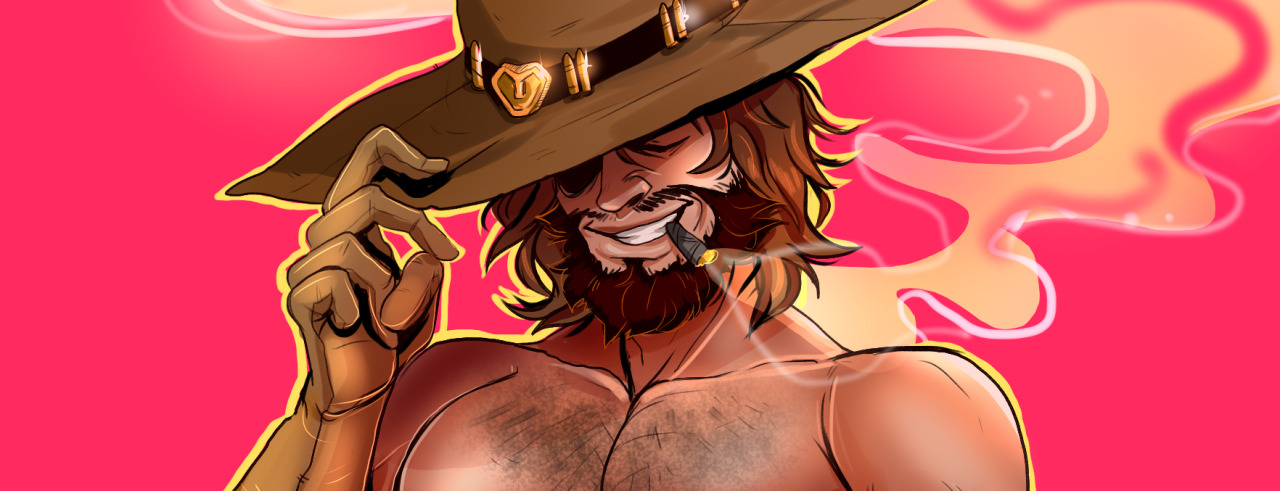 mo0gs:    My friend wanted a pinup of Mccree, i had to deliver :^)  