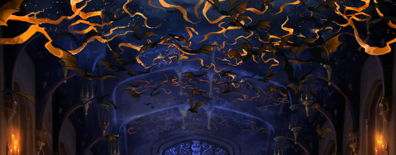 gothiccharmschool:  Hogwarts at Halloween. 