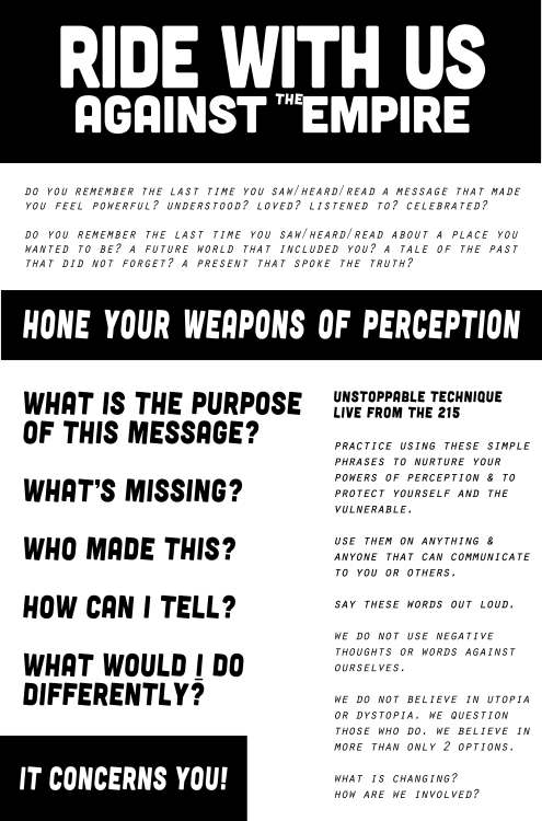 metropolarity: WEAPONS OF PERCEPTION POSTER Free PDF Download in 3 sizes for classrooms and home dec
