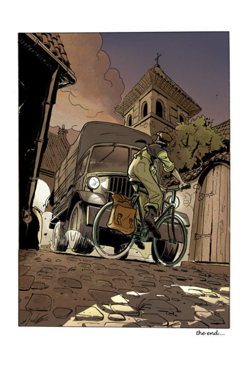 waynereewrites:  bornofanatombomb:  “The Ride” by Rodolphe Guenoden  This is one of those short comic stories that just sticks with you for ages. First time I read it, was in volume two of Kazu Kibuishi’s Flight and I just remember thinking how