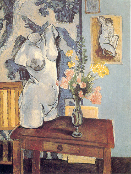 art-from-me-to-you:Henri Matisse, Greek Torso with Flowers, 1919. Oil on canvas