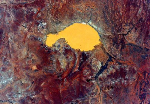 guardian:  Australia from space | See full galleryInternational Space Station astronaut Scott Kelly has been taking a series of remarkable images of Australia from his vantage point 240 miles above the Earth. His color-enhanced photographs portray a vivid