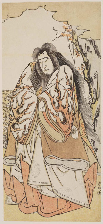 Male actors in female and male roles, Japan (Edo Period)1. Actor Iwai Kumesaburo I as Keisei Agemaki