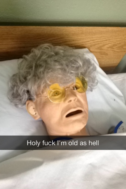 one-handsome-devil:  So I was helping some friends shoot a PSA in the nursing department of our college and I had way too much fun with the uncanny training dummies. The JFK lookin’ one was my favorite, his name is Jeffrey.