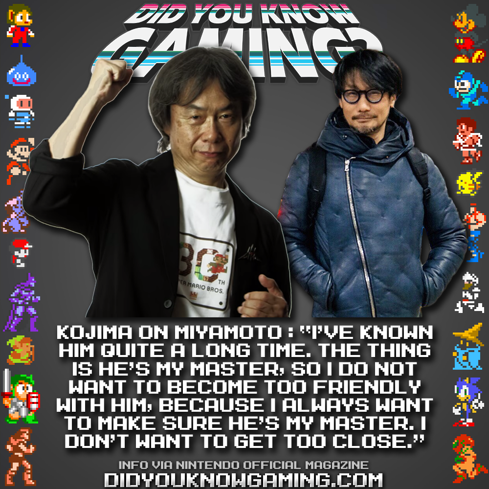 Did You Know Gaming? — Did you know Shigeru Miyamoto grew up with