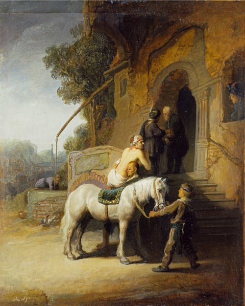 The Good Samaritan, Rembrandt, after 1633