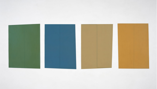 cavetocanvas - Robert Mangold, Four Distorted Rectangles with...